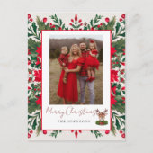 Cartes Pour Fêtes Annuelles Rennes de Noël personnalisées (Devant)