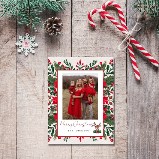 Cartes Pour Fêtes Annuelles Rennes de Noël personnalisées