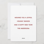 Cartes Pour Fêtes Annuelles Rennes ivres et lumineux  (Dos)