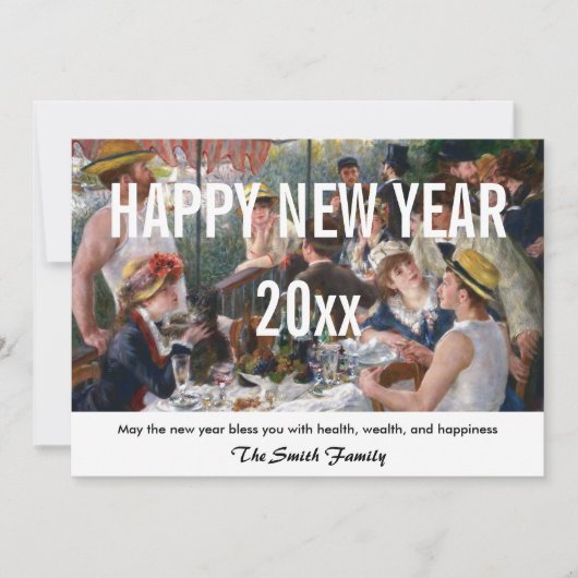 Cartes Pour Fêtes Annuelles Renoir - Joyeux Nouvel An / Déjeuner de fête de ba (Devant)