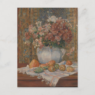 Cartes Pour Fêtes Annuelles Renoir Still Life avec Fleurs et Prickly Pears