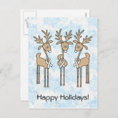 Cartes Pour Fêtes Annuelles Renouveau blanc (Devant / Derrière)