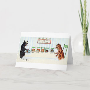 Cartes Pour Fêtes Annuelles Repas de Noël, Louis Wain