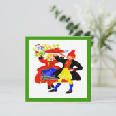 Cartes Pour Fêtes Annuelles Repas de vacances néerlandais (Debout devant)