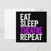 Cartes Pour Fêtes Annuelles Répéter le théâtre du sommeil (Devant / Derrière)