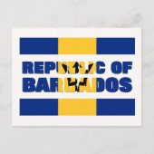 CARTES POUR FÊTES ANNUELLES RÉPUBLIQUE DE BARBADOS (Devant)