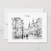 Cartes Pour Fêtes Annuelles République tchèque de Prague (Devant)