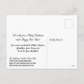 Cartes Pour Fêtes Annuelles Requins de Noël Or Typographie Personnalisée (Dos)