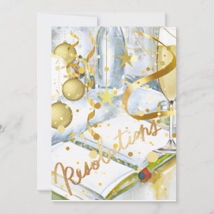 Cartes Pour Fêtes Annuelles Résolution du Nouvel An