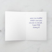 CARTES POUR FÊTES ANNUELLES RÉSOLUTION DU NOUVEL AN - LES FAIRE CASSER (Intérieur)