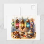 Cartes Pour Fêtes Annuelles Respectez l'esprit du Ramadan (Devant / Derrière)