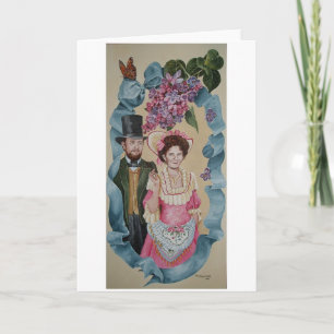 Cartes Pour Fêtes Annuelles Ressort en fleur