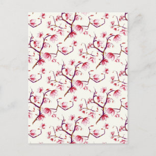 Cartes Pour Fêtes Annuelles Ressort rose rousse Russe Bohème Floral