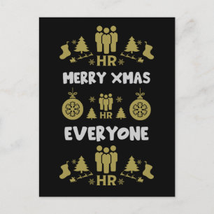 Cartes Pour Fêtes Annuelles Ressources humaines Dons de Noël laid Père Noël