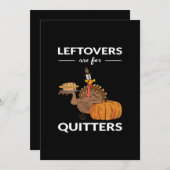 Cartes Pour Fêtes Annuelles Restes Sont Pour Les lâcheurs V (Devant / Derrière)