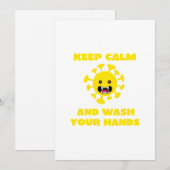 Cartes Pour Fêtes Annuelles Restez calme (Devant / Derrière)