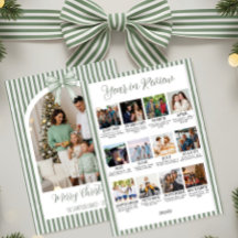 Résumé de l'année Arche de Noël Photo & Ruban Vert