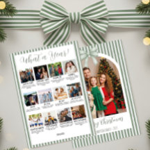 Résumé de l'année Arche de Noël Photo & Ruban Vert