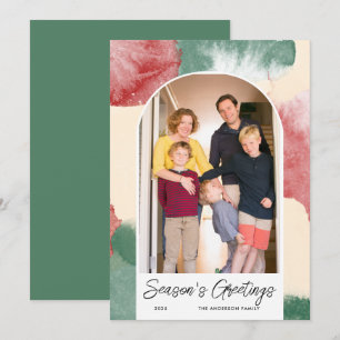 Cartes Pour Fêtes Annuelles Résumé Photo Abstrait Aquarelle Noël