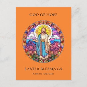 Cartes Pour Fêtes Annuelles Résurrection de Jésus Religieux Catholique Pâques