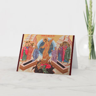 Cartes Pour Fêtes Annuelles Resurrection of Our Lord Jesus Christ, Easter Icon