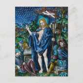Cartes Pour Fêtes Annuelles Résurrection religieuse catholique de Pâques (Devant)