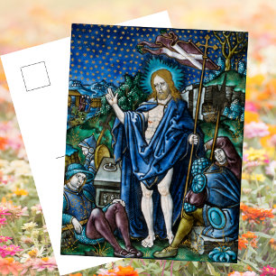 Cartes Pour Fêtes Annuelles Résurrection religieuse catholique de Pâques