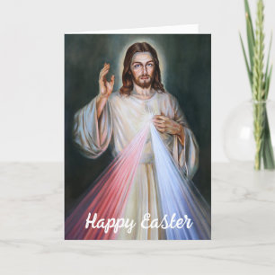 Cartes Pour Fêtes Annuelles Résurrection religieuse de Pâques Jésus
