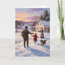 Retour au pays pour un Noël vintage à la campagne