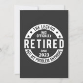 Cartes Pour Fêtes Annuelles retraité 2023 (Devant)