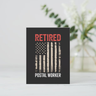 Cartes Pour Fêtes Annuelles Retraite de travailleur postal à la retraite
