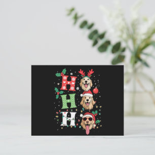 Cartes Pour Fêtes Annuelles Rétreinteurs Ho Ho Ho de Noël en Or