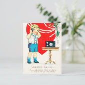 Cartes Pour Fêtes Annuelles Retro amour Vintage Valentine (Debout devant)