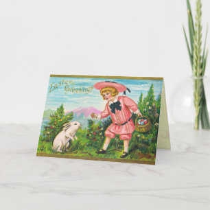Cartes Pour Fêtes Annuelles Rétro Easter Card