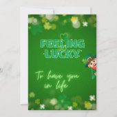 Cartes Pour Fêtes Annuelles Retro Feeling Lucky St Patrick's Day (Devant)