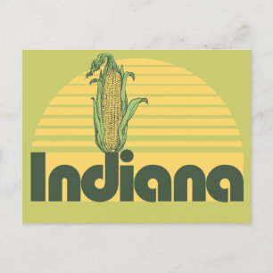 Cartes Pour Fêtes Annuelles Retro Indiana