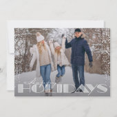 Cartes Pour Fêtes Annuelles Retro Joyeuses Vacances Typographie Noël (Devant)