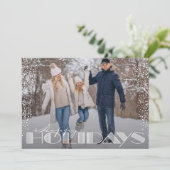 Cartes Pour Fêtes Annuelles Retro Joyeuses Vacances Typographie Noël (Debout devant)