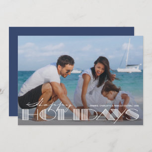 Cartes Pour Fêtes Annuelles Retro Joyeuses vacances Typographie Noël