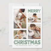 Cartes Pour Fêtes Annuelles Retro Joyeux Noël moderne (Devant)