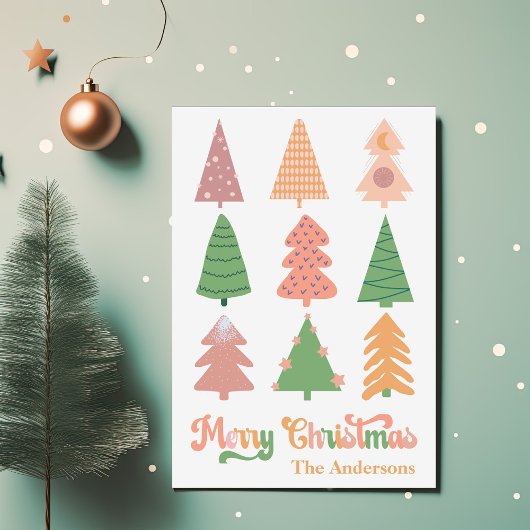 Cartes Pour Fêtes Annuelles Retro Joyeux Noël une photo