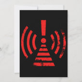 Cartes Pour Fêtes Annuelles Retro Keep Back Energy Warning Symbol (Devant)