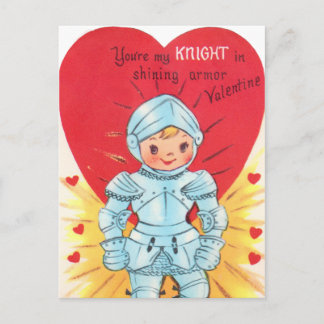 Cartes Pour Fêtes Annuelles Retro Knight Valentine
