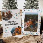 Cartes Pour Fêtes Annuelles Retro Merry Christmas Card<br><div class="desc">Photo Christmas Card - Prêt à être personnalisé par vous!</div>