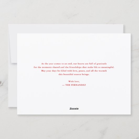 Cartes Pour Fêtes Annuelles Retro Merry Christmas Red (Dos)