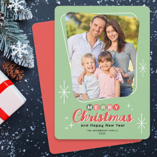 Cartes Pour Fêtes Annuelles Retro Midsiècle photo moderne Noël