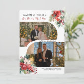 Cartes Pour Fêtes Annuelles Retro Modern 2 Photo New Mr et Mrs. (Debout devant)