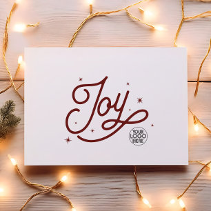 Cartes Pour Fêtes Annuelles Retro moderne Joie Noël Entreprise Logo d'entrepri