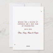 Cartes Pour Fêtes Annuelles Retro moderne laissez-le neiger Photo Script de No (Dos)