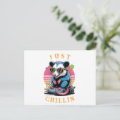 Cartes Pour Fêtes Annuelles Rétro Opossum Autre Salutation (Debout devant)